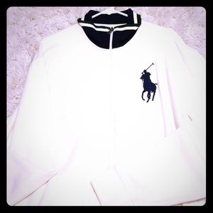 Polo zip cream color